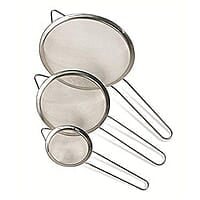 STAINLESSS STEEL STRAINER STAINLESS STEEL SIEVE 3PIECE PER SET