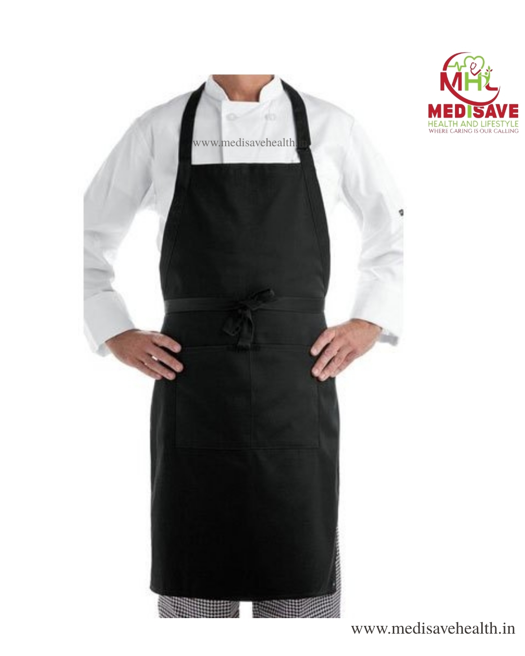 Ayurveda APRON (White)- DHRONI Ayurveda APRON (White)- DHRONI