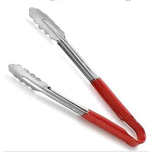 HIGH QUALITY STAINLESS STEEL LONG INSULATED HANDLE FOOD TONG