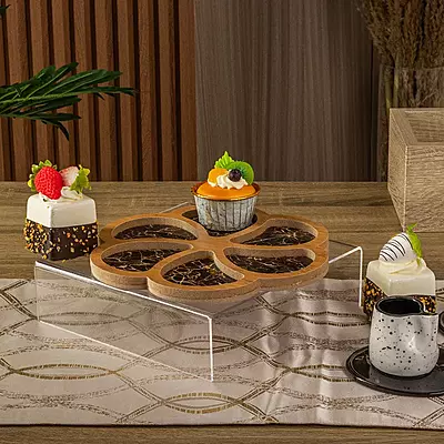 صحن خشب للضيافة - عدة أشكال صحن خشب للضيافة - عدة أشكال