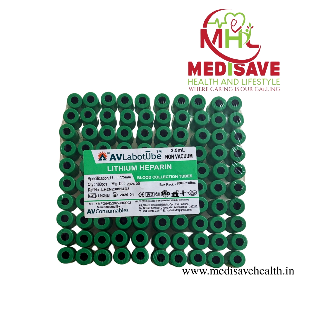 LITHIUM HEPARIN NON VACCUM SAFETY CAP TUBES LITHIUM HEPARIN NON VACCUM SAFETY CAP TUBES