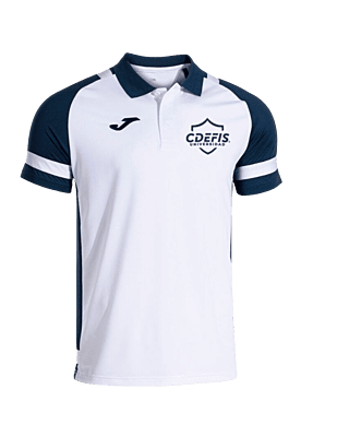 Polo Hombre Manga Corta Líder Blanco Marino