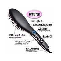 SIMPLY STRAIGHT CERAMIC HAIR STRAIGHTENING BRUSH HAIR STRAIGHTENER HOT STAYLING COMB