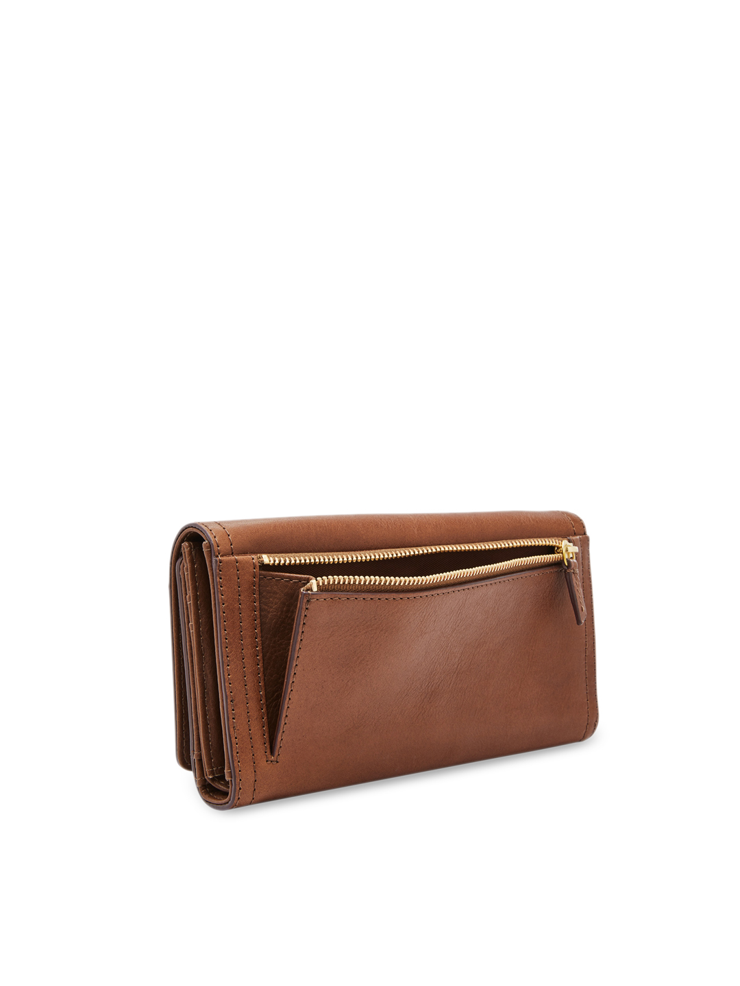 Brown Solid Leather Clutch Brown Solid Leather Clutch