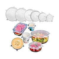 Silicon Food Cover  (6pcs)