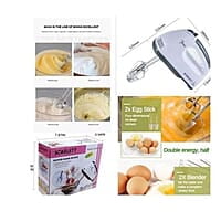 Scarlett 7 Speed Electric Hand Mixer Whisk Egg Beater - 260W Scarlett 7 Speed Electric Hand Mixer Whisk Egg Beater - 260W