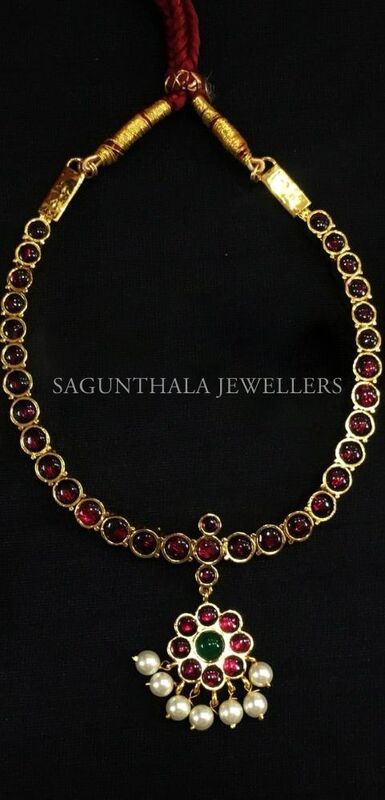kempu necklace kempu necklace
