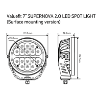 Hella ValueFit Supernova 2.0 9'' LED Spot Light Single