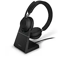Jabra Evolve2 65, Link380A MS Stereo Stand - Black Jabra Evolve2 65, Link380A MS Stereo Stand - Black
