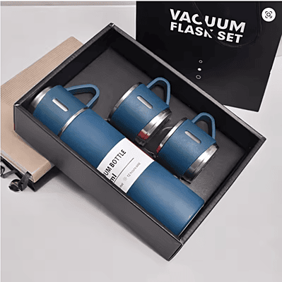 زجاجة مياه معزولة مفرغة من الهواء من الفولاذ المقاوم للصدأ 500 مل