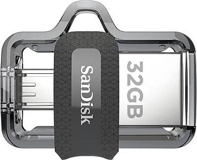 SanDisk Ultra Dual Drive M3.0 32 GB OTG Drive (Black, Type A to Micro USB)