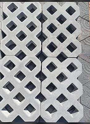 Grass paver blocks