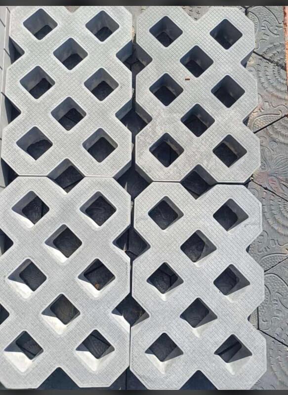 Grass paver blocks