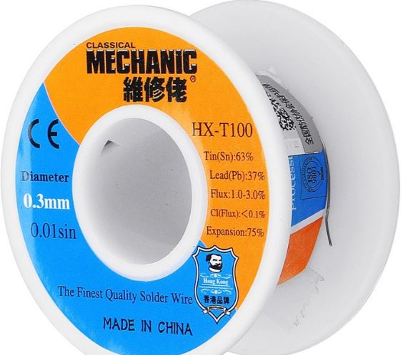 Estaño en hilo mechanic SX-862 diámetro 0.3mm Estaño en hilo mechanic SX-862 diámetro 0.3mm