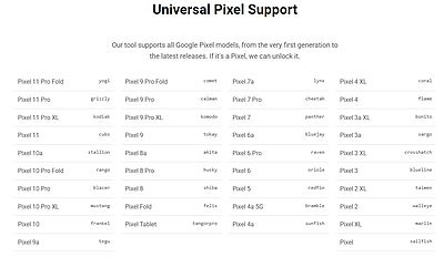 Créditos Google Pixel Unlock 1 - FRP y Liberación