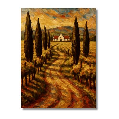 Cape Dutch Farmhouse Klein Karoo Canvas Print | UNFRAMED PRINT