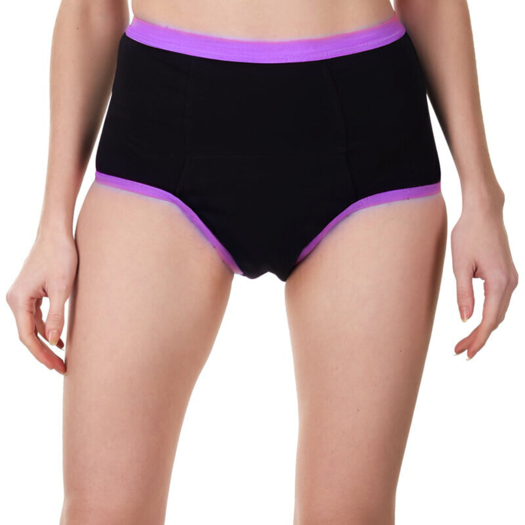 Highrise Period Panty - Coral Black