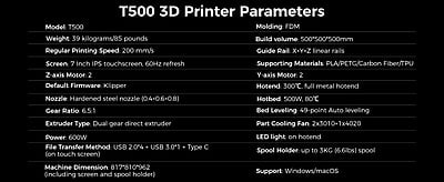 Comgrow T500 3D Printer Comgrow T500 3D Printer