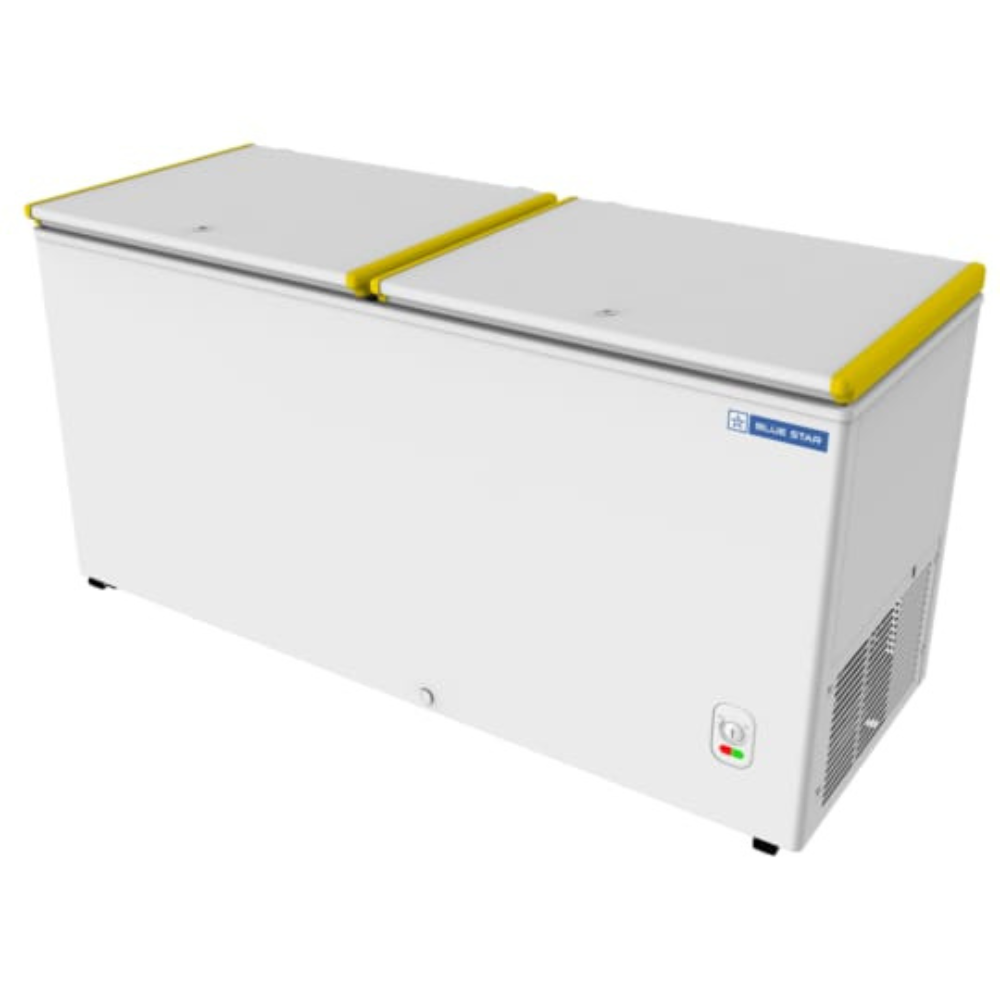 Side look of Blue star Bottle Cooler 500 liter deep freezer-CHBK500MP