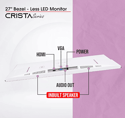 Zebion Monitor 27" Crista Series - Borderless Zebion Monitor 27" Crista Series - Borderless