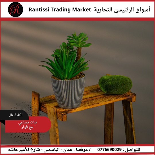 3نبات صناعي مع قوار