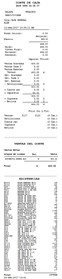 Corte De Caja,Ventas Corte, Ventas Grava Y Existencia