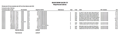 Reporte De Cobros Por Caja Con Datos Xml Factura