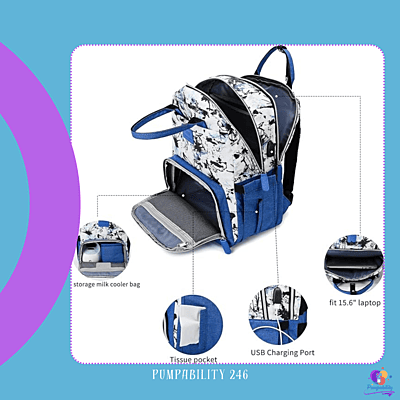 V-COOOL Breast Pump Backpack, Insulated Cooler Bag for Milk, Charging Port V-COOOL Breast Pump Backpack, Insulated Cooler Bag for Milk, Charging Port