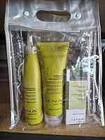 Kit UNA Compensating for hair loss: shampoo, oxygenating scalp drops, and protein mask