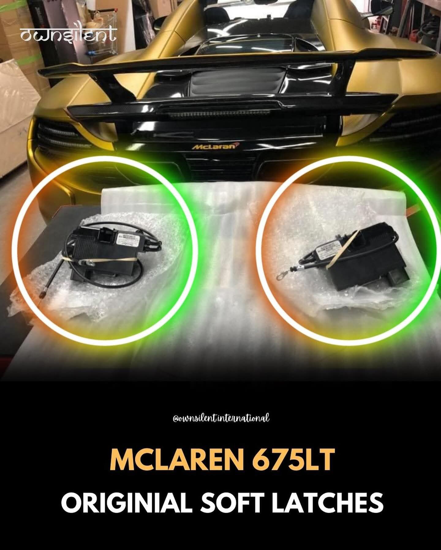 Genuine McLaren Soft Close Door Latches (pair)