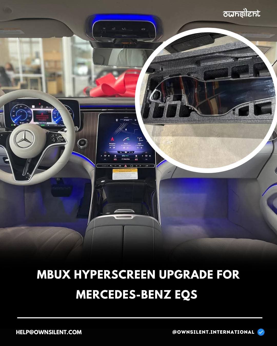 Genuine Mercedes-Benz EQS MBUX Hyperscreen Retrofit Kit (LHD & RHD) – OEM Display Upgrade