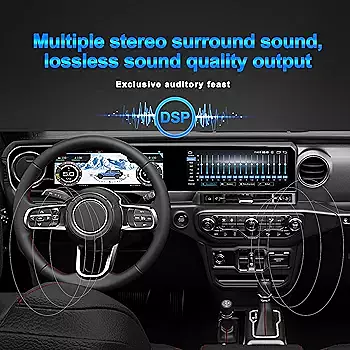 Android Car Radio & Digital Cluster for Jeep Wrangler JL/Gladiator JT 2018–2023 | 8+128GB GPS Stereo Navigation Unit (Grey) Android Car Radio & Digital Cluster for Jeep Wrangler JL/Gladiator JT 2018–2023 | 8+128GB GPS Stereo Navigation Unit (Grey)