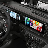 Android Car Radio & Digital Cluster for Jeep Wrangler JL/Gladiator JT 2018–2023 | 8+128GB GPS Stereo Navigation Unit (Grey)
