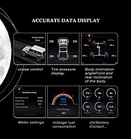 Android Car Radio & Digital Cluster for Jeep Wrangler JL/Gladiator JT 2018–2023 | 8+128GB GPS Stereo Navigation Unit (Grey)