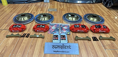 Brembo Performance Brake Upgrade Kit for Mercedes-Benz G-Class 2019+ with Aluminum-Hatted Rotors