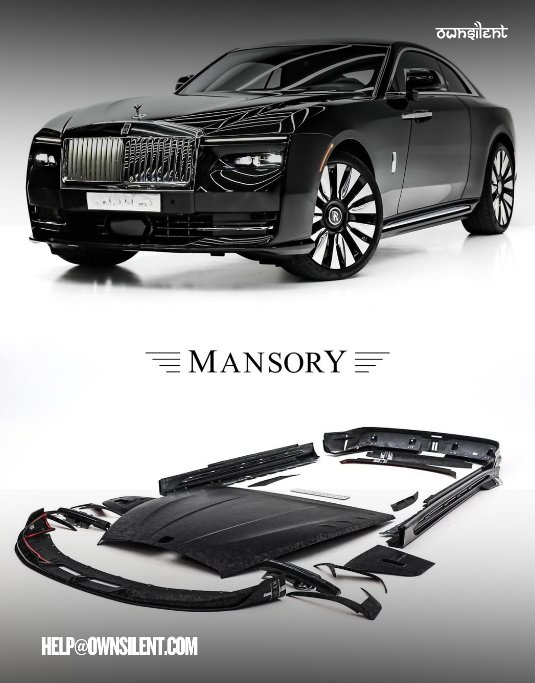Mansory Design Carbon Fiber Body Kit  For Rolls-Royce Spectre