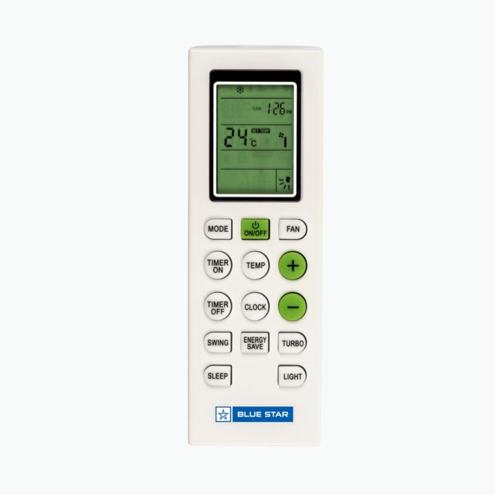 Blue Star ID318ONU Inverter Split AC-1.5 Ton 3 Star with LCD Display Remote. Blue Star ID318ONU Inverter Split AC-1.5 Ton 3 Star with LCD Display Remote.