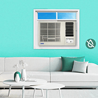 A person relaxing in a cool and comfortable room with the Blue Star WFB218LN A person relaxing in a cool and comfortable room with the Blue Star WFB218LN