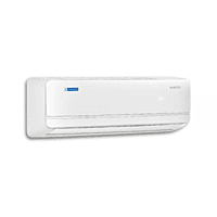 Close-up of the Blue Star IC524BKURWK  indoor unit, showing its sleek design and display panel.