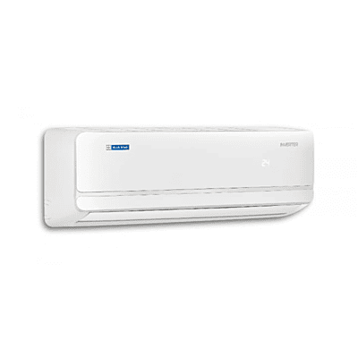 Close-up of the Blue Star IC524BKURWK  indoor unit, showing its sleek design and display panel.