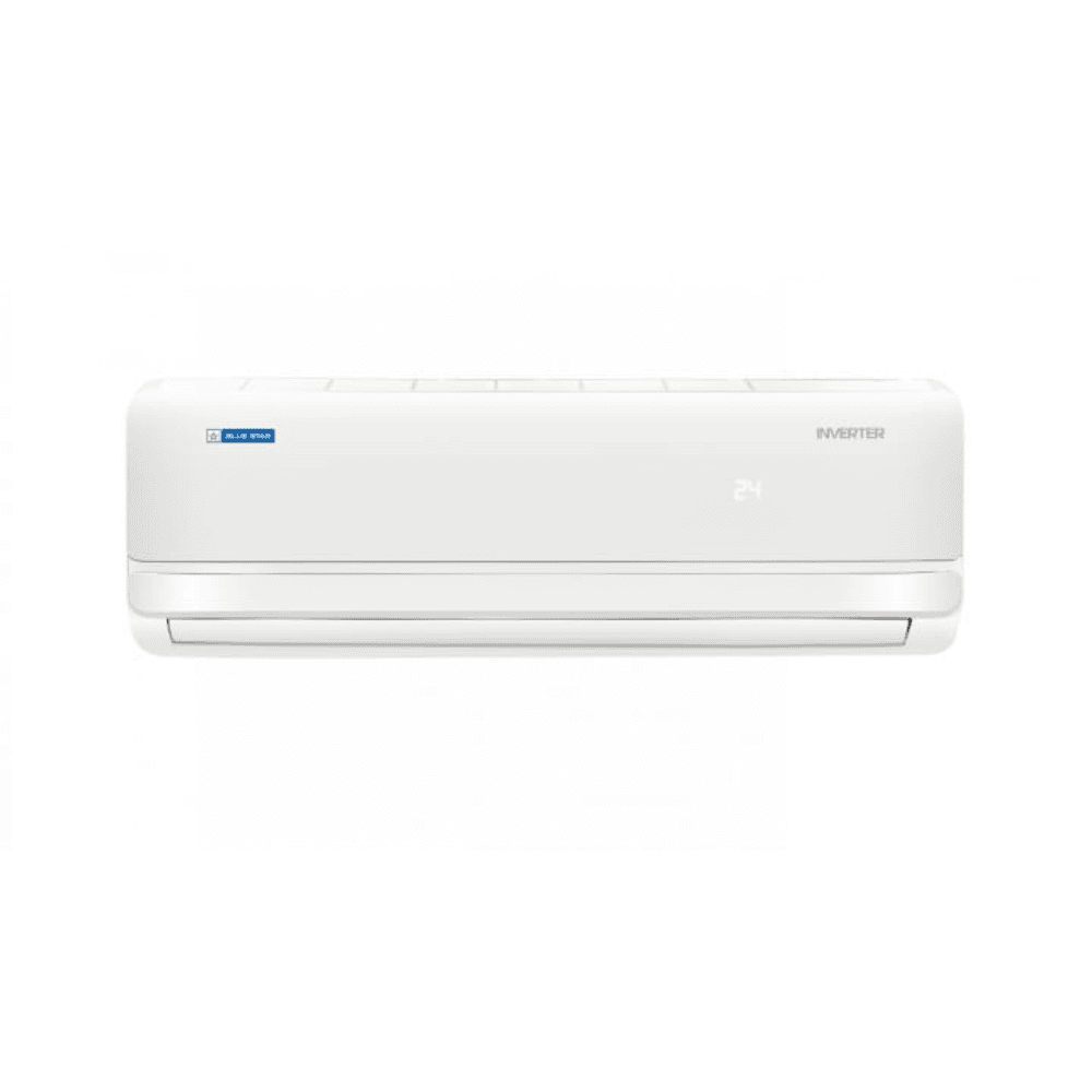 The Blue Star IC524BKURWK Inverter Split AC efficiently cools a living room.