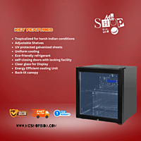Blue Star Visi Cooler VC65D: a 65-liter compact display fridge. Blue Star Visi Cooler VC65D: a 65-liter compact display fridge.