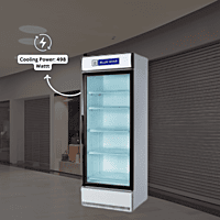 Extra-large freezer for reliable frozen food preservation.