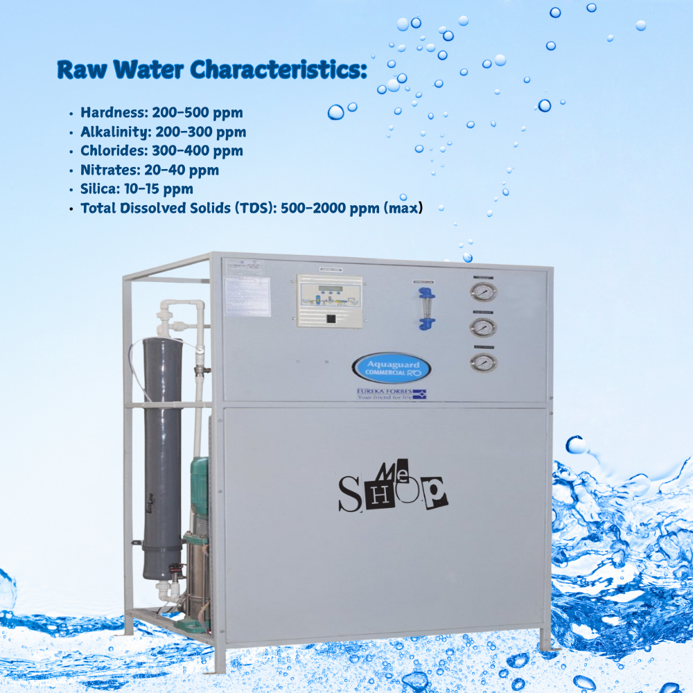 Pure, clean water being dispensed from the output of the Commercial RO Plant 100 LPH.