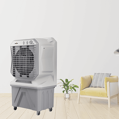 Powerful and spacious: The KenStar Aero Glide 135L air cooler. Powerful and spacious: The KenStar Aero Glide 135L air cooler.