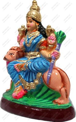Unikk Durga Paper Mache Golu Doll for Navarathri (Multicolor)