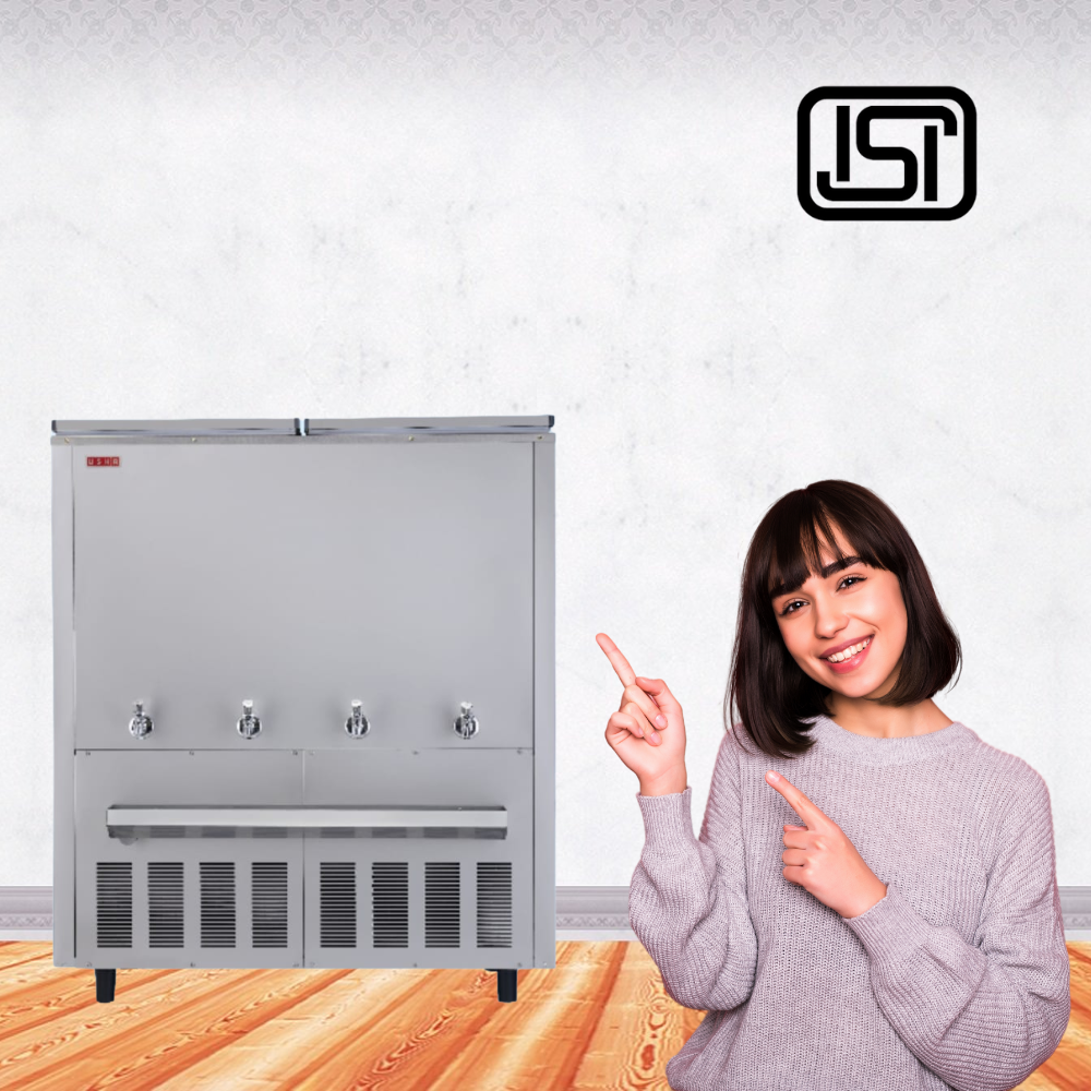 Commercial Usha SS150400NC water cooler for large factories. Commercial Usha SS150400NC water cooler for large factories.