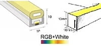 NEON-FLEX RGBW, 24VDC, 10X10MM, 12-WATTS/METER