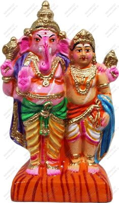 Unikk Ganesh Murugan Paper Mache Golu Doll for Navarathri (Multicolor)