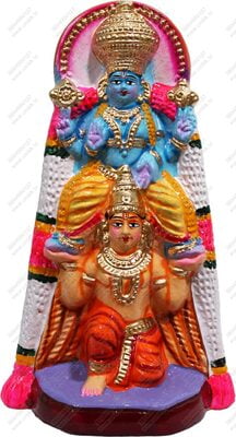 Unikk Garuda Vahanam Paper Mache Golu Doll for Navarathri (Multicolor)